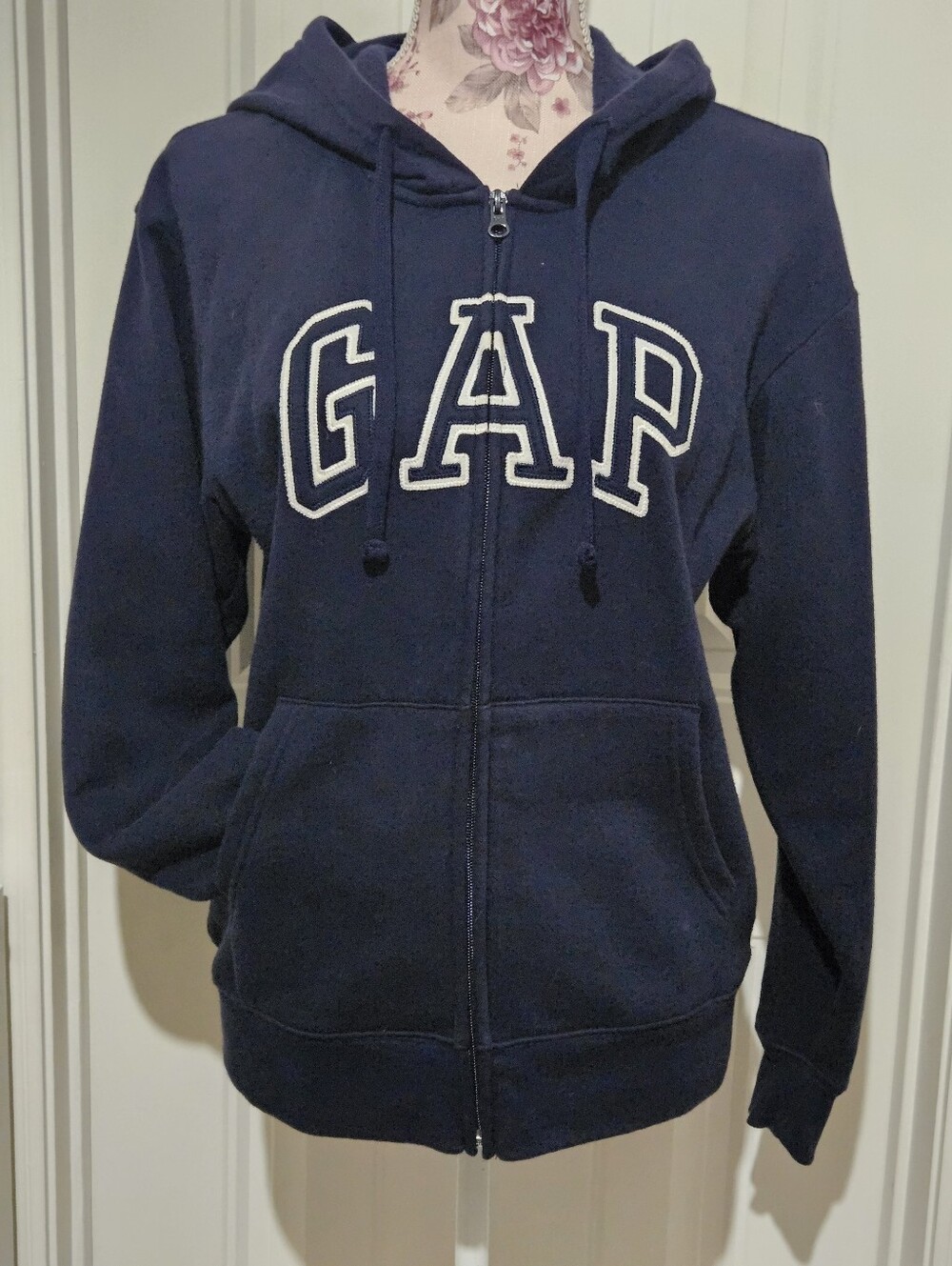 GAP Navy Blue Full Zip Hoodie